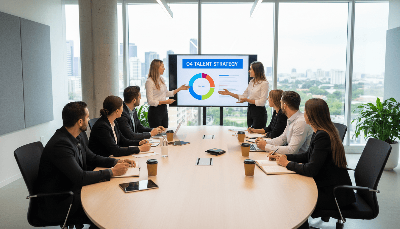 BrightPath Staffing team collaborating on candidate placement strategy
