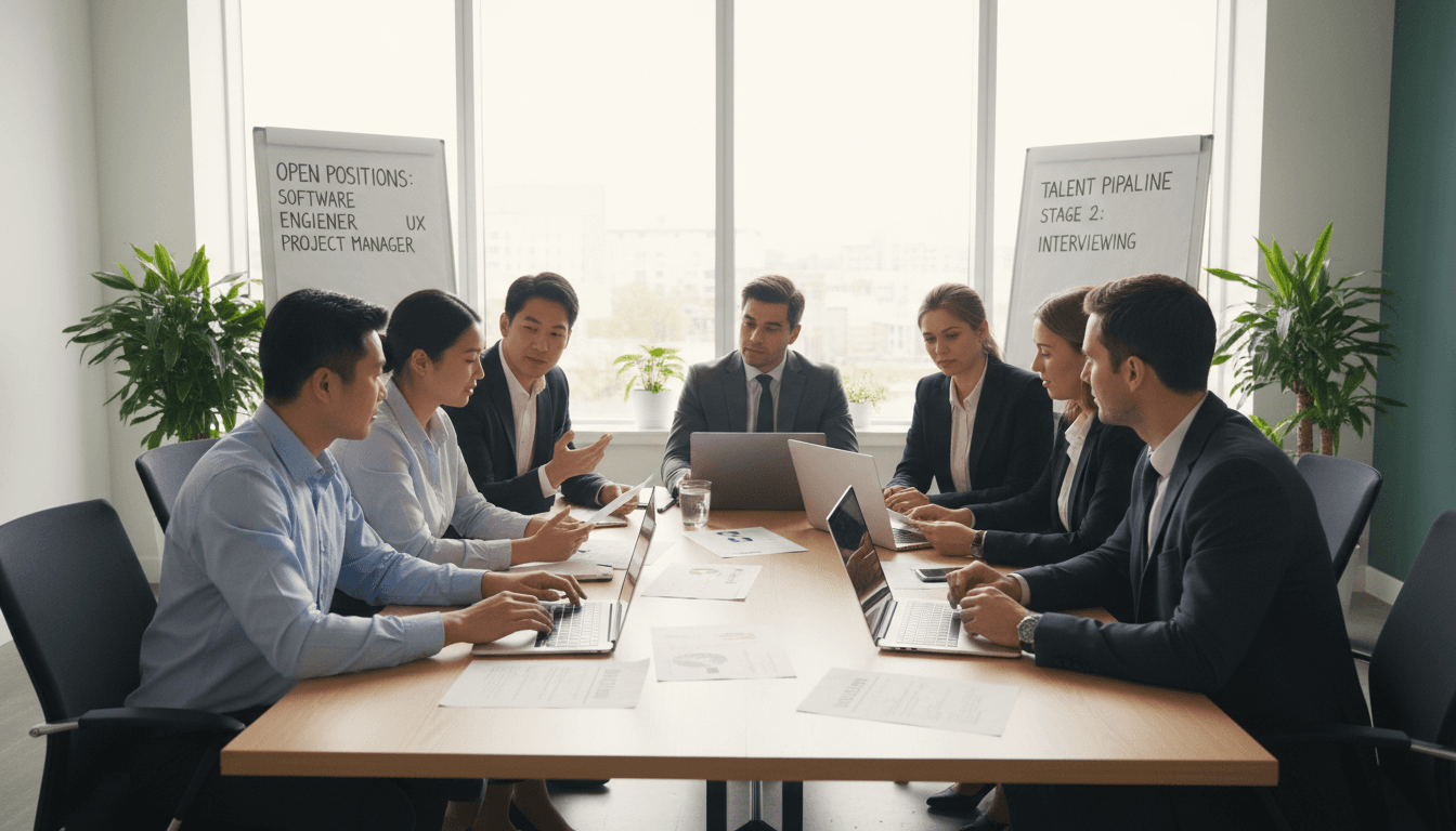 BrightPath Staffing team collaborating on candidate placements